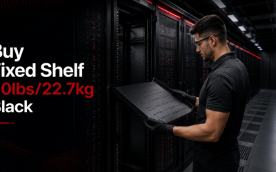 Buy Fixed Shelf 50lbs/22.7kg Black – Premium Server Rack Accessory