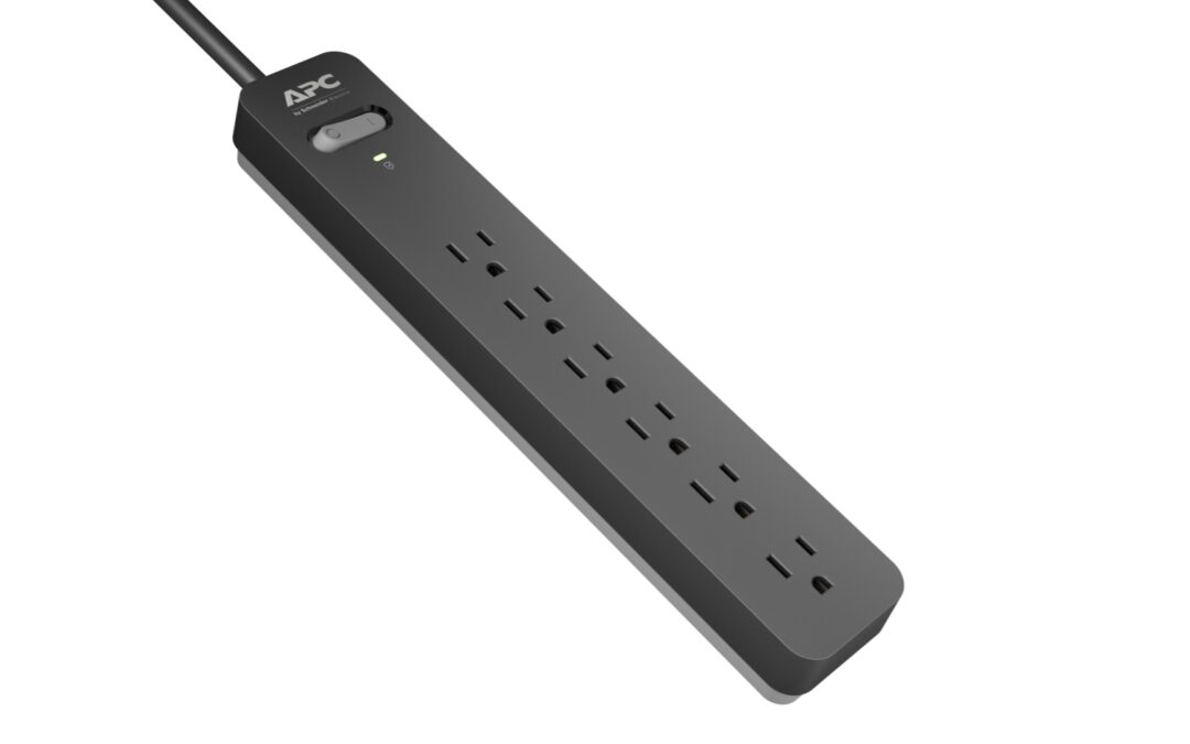 APC Essential SurgeArrest PE63 – 6 Outlet Surge Protector for Home and Office