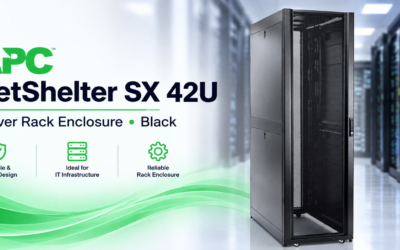 APC NetShelter SX Server Rack Enclosure – 42U, Black, Premium Data Center Solution